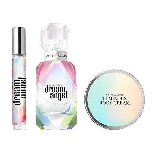 Victoria's Secret Dream Angel EDP 50 ml + EDP 7 ml + Body Cream 85 gr Kadın Parfüm Seti