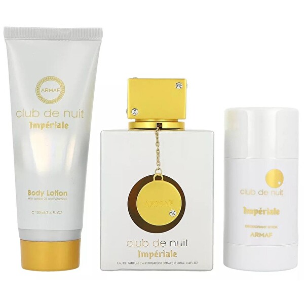 Armaf Club de Nuit Imperiale EDP 105 ml + 75 g Deostick + Body Lotion 100 ml Unisex Parfüm Seti