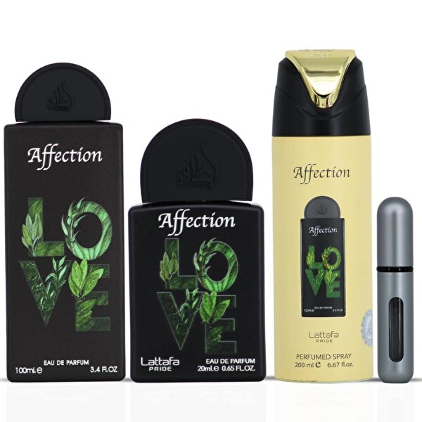 Lattafa Pride Affection EDP 100 ml + EDP 20 ml + Deodorant 200 ml Unisex Parfüm Seti