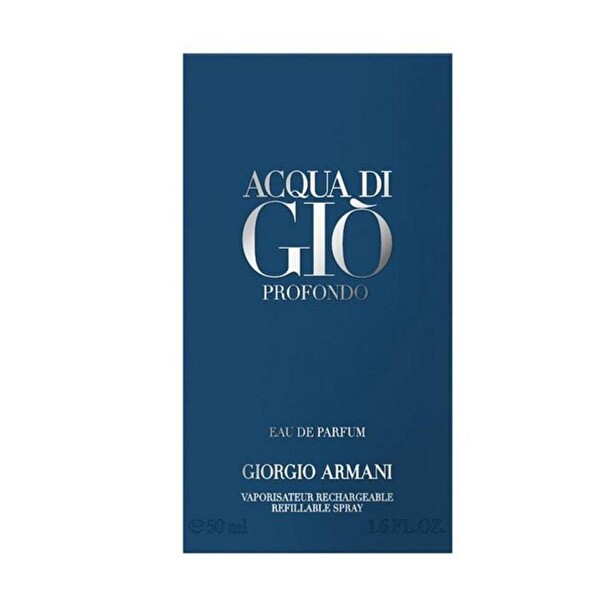 Giorgio Armani Acqua Di Gio Profondo EDP 50 ml Refillable Erkek Parfümü