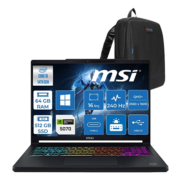 MSI Crosshair 16 HX E14WGK-046XTR Core i9-14900HX 16