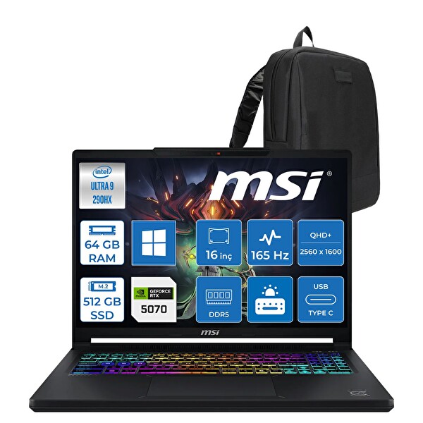 MSI Crosshair 16 Max HX E2WGK-008TR Ultra 9 290HX Plus 16