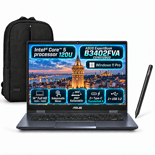 Asus ExpertBook B3402FVA-C516512B0DS7 Core 5 120U 14