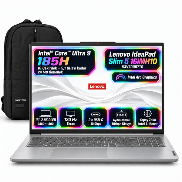 Lenovo Ideapad Slim 5 16IMH10 83V70057TRS3 Core Ultra 9 185H 16