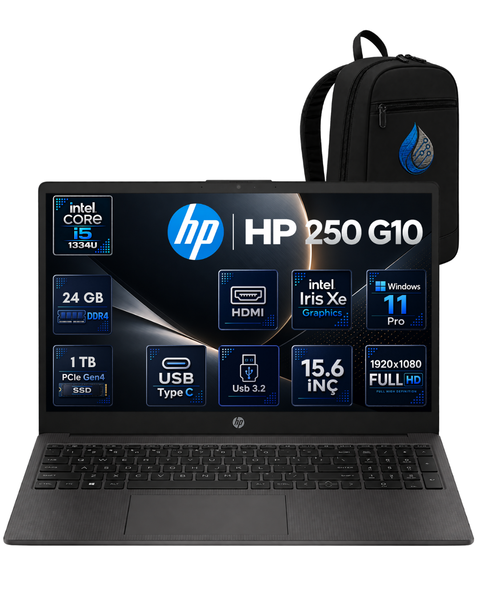HP 250 G10 Intel Core i5-1334U 24 GB RAM DDR4 1 TB SSD 15.6