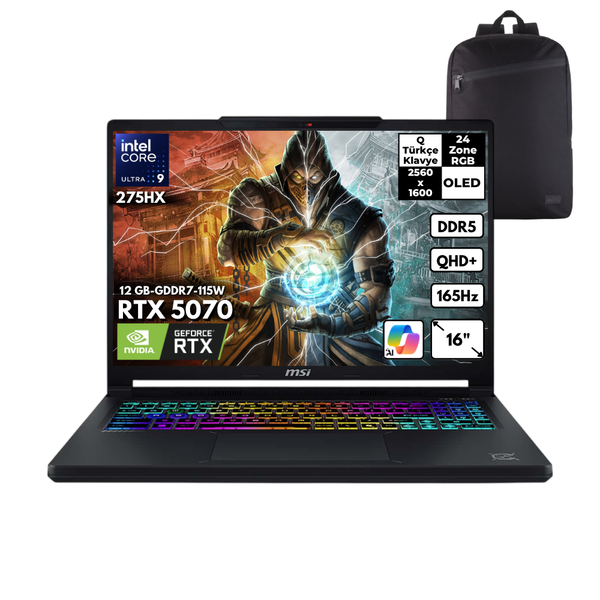 MSI Crosshair 16 Max HX Ultra 9-275HX 64 GB RAM 4 TB SSD 12 GB RTX5070 16