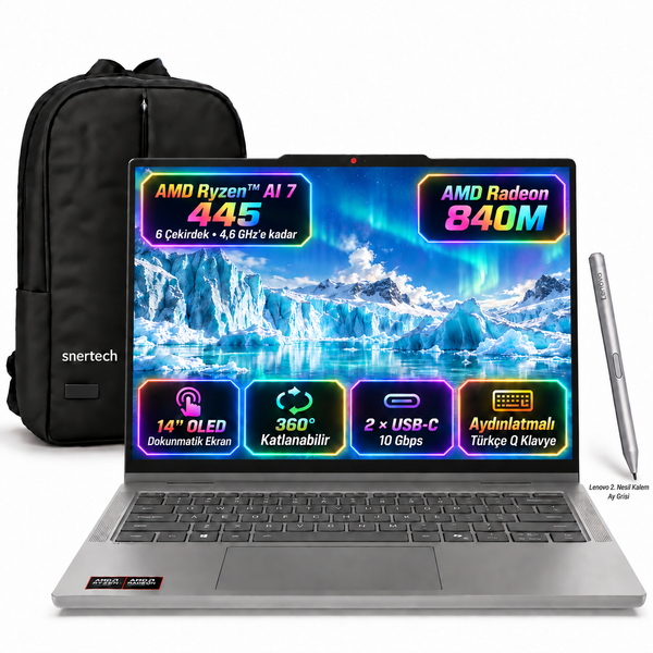 Lenovo IdeaPad 5 14AGP11 83UH004BTRS7 AMD Ryzen AI 7 445 64 GB RAM 512 GB SSD 14