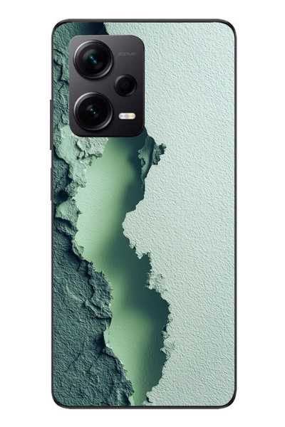 Le Balvo Redmi Note 12 Pro Plus Uyumlu Koyu Yeşil İzler Baskılı Silikon Kılıf