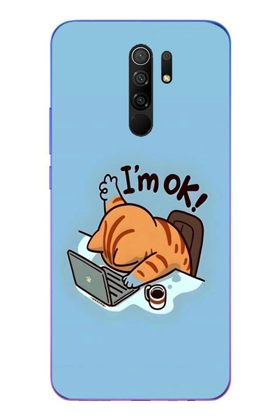 Le Balvo Redmi 9 Uyumlu l'M Ok Baskılı Silikon Kılıf