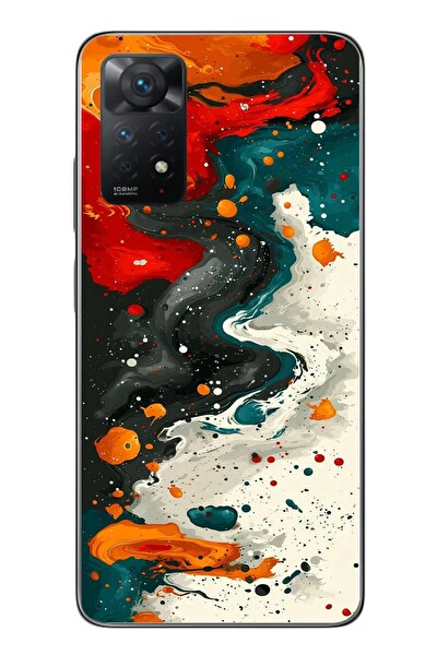 Le Balvo Redmi Note 11 Pro 4G Uyumlu Boya Karışımı Baskılı Silikon Kılıf