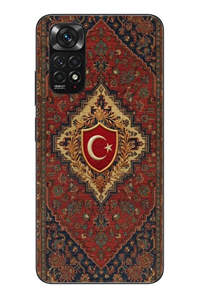 Le Balvo Redmi Note 11 - 11s Uyumlu Türkiye Bayraklı Halı Baskılı Silikon Kılıf
