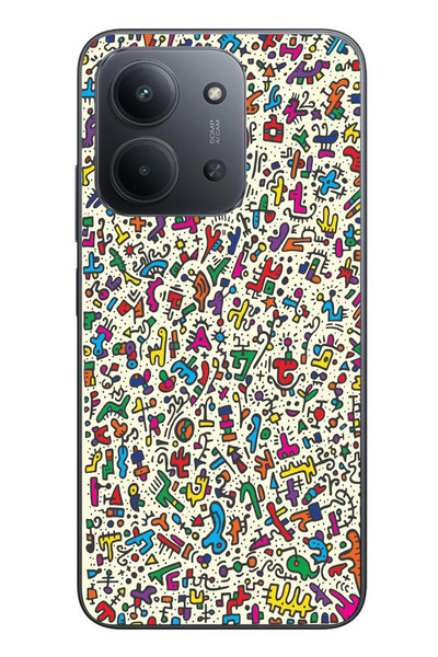 Le Balvo Redmi 15C Uyumlu Hayvan Kaosu Baskılı Silikon Kılıf