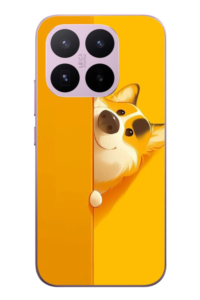 Le Balvo Xiaomi 17T Uyumlu Sarı Köpek Baskılı Silikon Kılıf