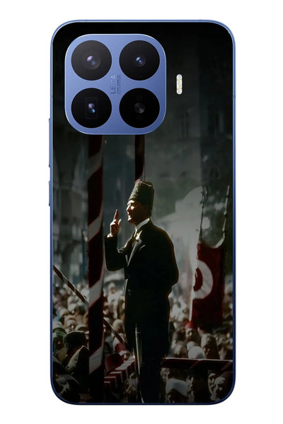 Le Balvo Xiaomi 17T Pro Uyumlu Atatürk Hitap Ediyor Baskılı Silikon Kılıf
