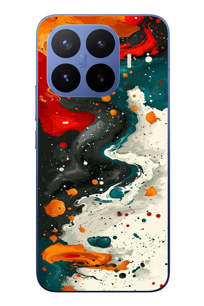 Le Balvo Xiaomi 17T Pro Uyumlu Boya Karışımı Baskılı Silikon Kılıf