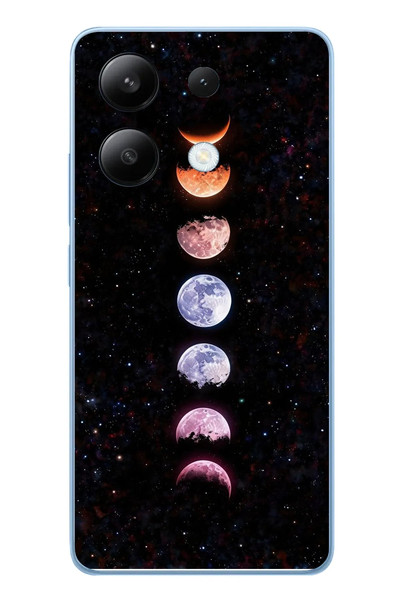 Le Balvo Redmi Note 13 4G Uyumlu Tüm Gezegenler Baskılı Silikon Kılıf