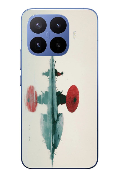 Le Balvo Xiaomi 17T Pro Uyumlu Japon Şemsiyesi Baskılı Silikon Kılıf