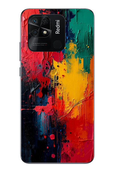 Le Balvo Redmi 10C Uyumlu Renklerin Dansı Baskılı Silikon Kılıf