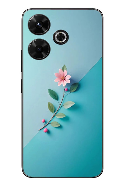 Le Balvo Redmi 13 Uyumlu Çiçeğin Pembesi Baskılı Silikon Kılıf
