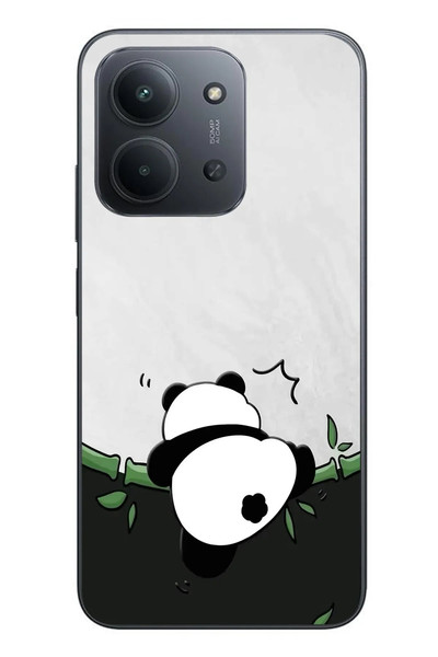 Le Balvo Redmi 15C Uyumlu Bambuya Çıkan Panda Baskılı Silikon Kılıf