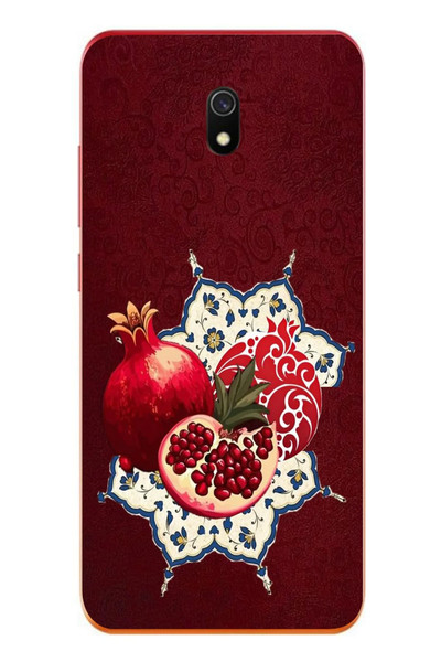 Le Balvo Redmi 8A Uyumlu Nar Retro Baskılı Silikon Kılıf