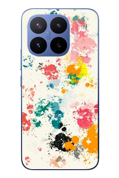 Le Balvo Xiaomi 17T Pro Uyumlu Renkli Boyalar Baskılı Silikon Kılıf