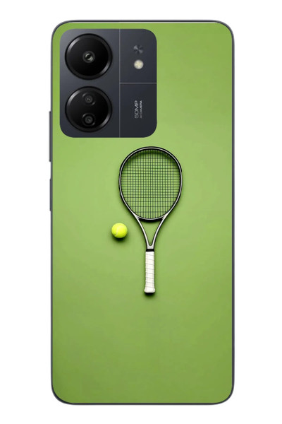 Le Balvo Redmi 13C Uyumlu Tenis Raketi Baskılı Silikon Kılıf