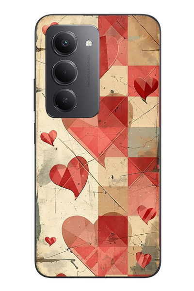Le Balvo Redmi 15 Uyumlu Kalpler Retro Baskılı Silikon Kılıf