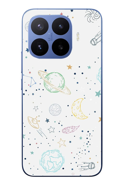Le Balvo Xiaomi 17T Pro Uyumlu Uzay Yolculuğu Baskılı Silikon Kılıf