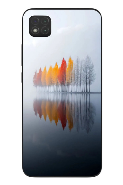 Le Balvo Redmi 9C Uyumlu Sonbahar Zamanı Baskılı Silikon Kılıf