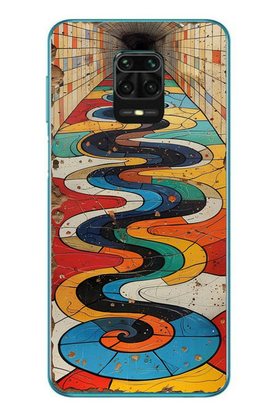 Le Balvo Redmi Note 9s Uyumlu Renk Duvarı Baskılı Silikon Kılıf