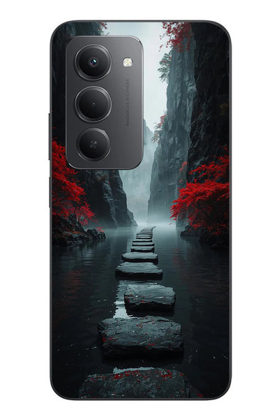 Le Balvo Redmi 15 Uyumlu Karanlık Yolu Baskılı Silikon Kılıf