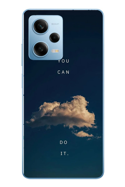 Le Balvo Redmi Note 12 Pro 5G Uyumlu You Can Do İt Baskılı Silikon Kılıf