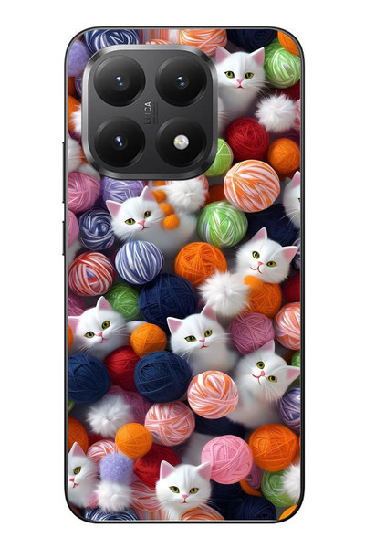 Le Balvo Xiaomi Mi 15T Uyumlu Renkli Kediler Baskılı Silikon Kılıf