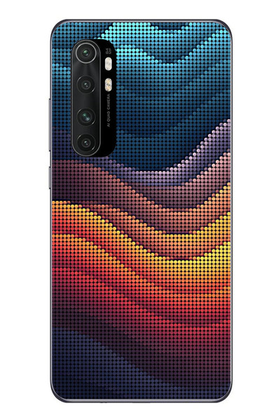 Le Balvo Xiaomi Mi 10 Lite Uyumlu Noktalı Renkler Baskılı Silikon Kılıf