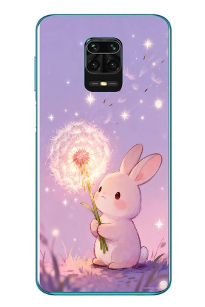 Le Balvo Redmi Note 9s Uyumlu Büyülü Tavşan Baskılı Silikon Kılıf
