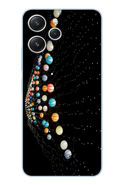 Le Balvo Redmi 12 Uyumlu Gezegenlerin Dansı Baskılı Silikon Kılıf