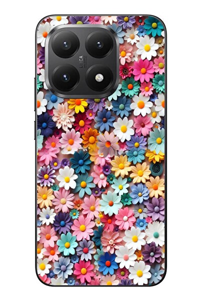 Le Balvo Xiaomi Mi 15T Uyumlu Pastel Çiçekler Baskılı Silikon Kılıf