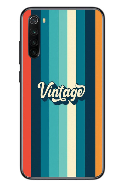 Le Balvo Redmi Note 8 Uyumlu Vintage Baskılı Silikon Kılıf