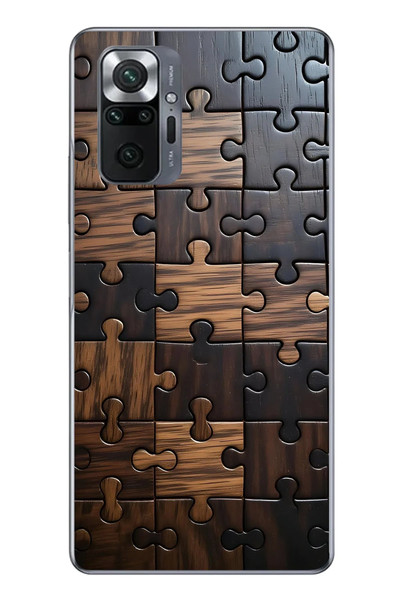 Le Balvo Redmi Note 10 Uyumlu Puzzle Baskılı Silikon Kılıf