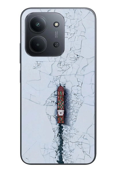 Le Balvo Redmi 15C Uyumlu Yük Gemisi Baskılı Silikon Kılıf