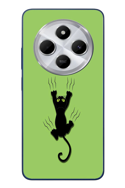 Le Balvo Redmi 14C Uyumlu Tutunan Kedi Baskılı Silikon Kılıf