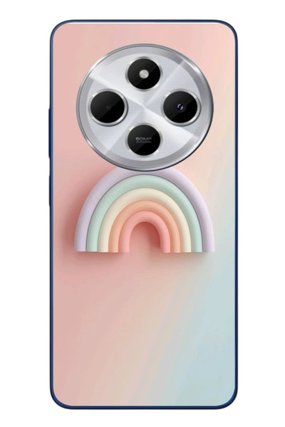 Le Balvo Redmi 14C Uyumlu Gökkuşağı Pastel Baskılı Silikon Kılıf