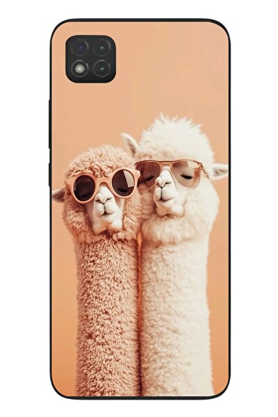 Le Balvo Redmi 9C Uyumlu Sevgili Lamalar Baskılı Silikon Kılıf