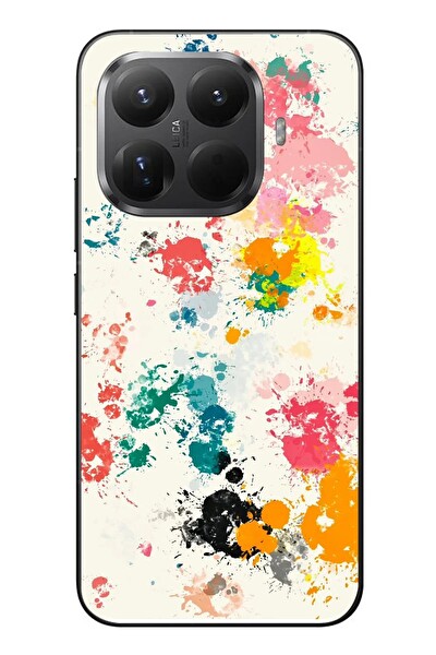 Le Balvo Xiaomi Mi 15T Pro Uyumlu Renkli Boyalar Baskılı Silikon Kılıf
