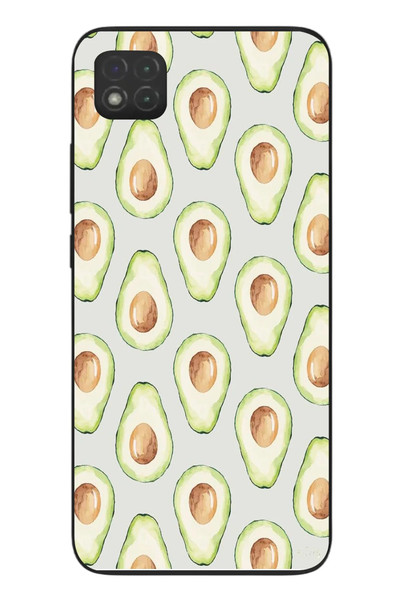 Le Balvo Redmi 9C Uyumlu Avakadolar Baskılı Silikon Kılıf