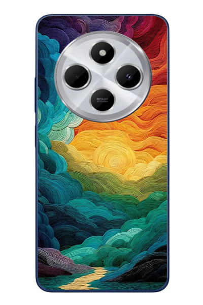 Le Balvo Redmi 14C Uyumlu Gün Doğumu ve Batımı Baskılı Silikon Kılıf