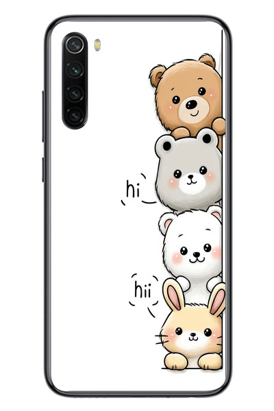 Le Balvo Redmi Note 8 Uyumlu Sevimli Hayvanlar Baskılı Silikon Kılıf