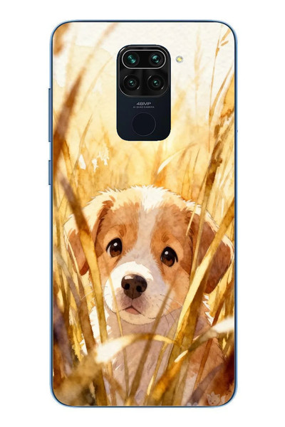 Le Balvo Redmi Note 9 Uyumlu Golden Köpek Baskılı Silikon Kılıf