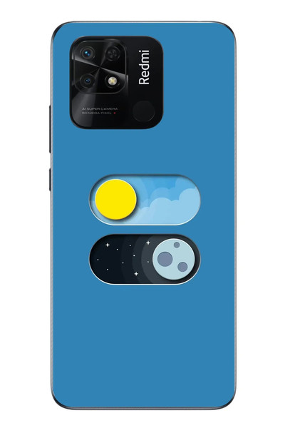 Le Balvo Redmi 10C Uyumlu Gece Gündüz Geçiş Baskılı Silikon Kılıf